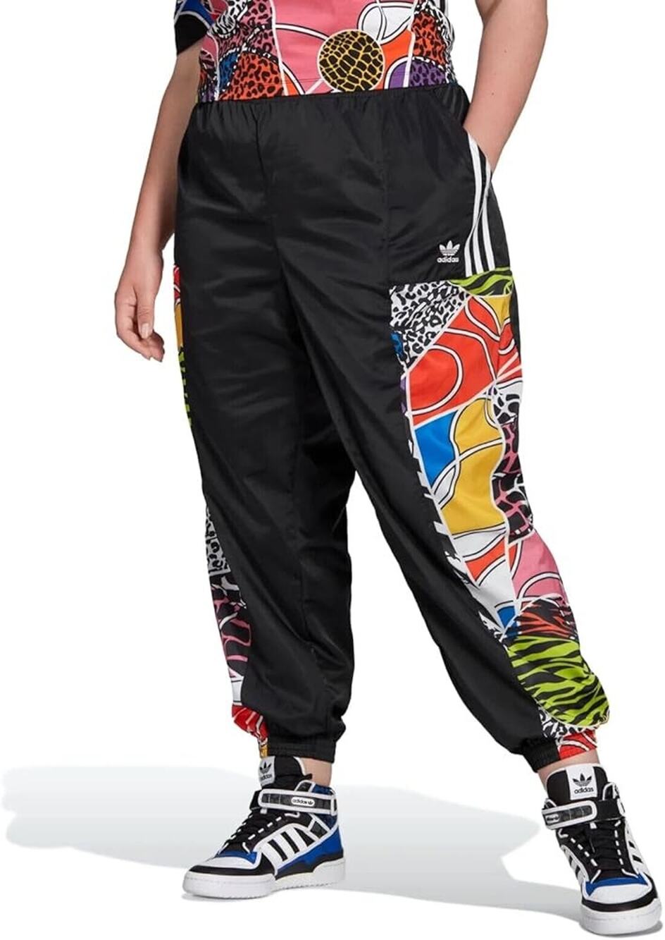 Adidas Women's Rich Mnisi Track Pant in Black/Multicolor - 3X